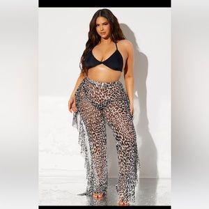 Brand New Fashion Nova Sunshine See Through Cover Up Pants